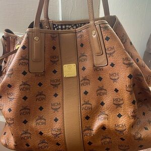 MCM oversized tote bag.